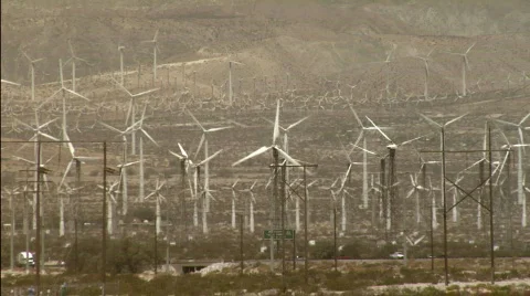 Windfarm_highway Video stock 77916
