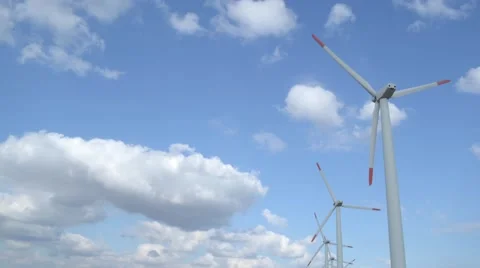 Windgenerator timelapse Stock Footage 42309386