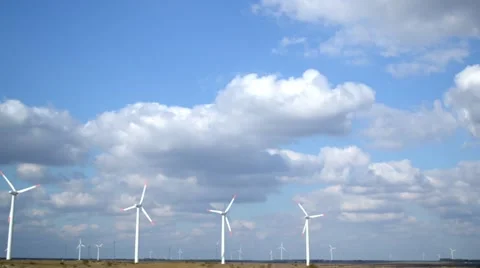 Windgenerator timelapse Stock Footage 42309445