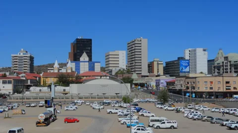 Windhoek Namibia Namibia Modern Skyline ... | Stock Video | Pond5