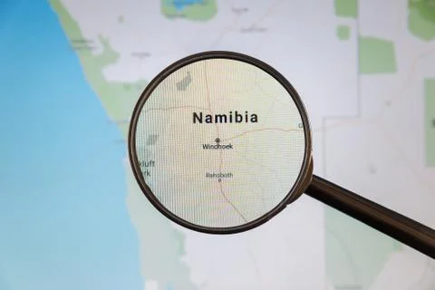 Windhoek, Namibia. Political map. Stock Photos