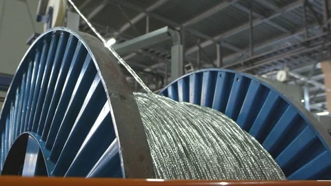 Winding of a data cable Stock Footage 115158856