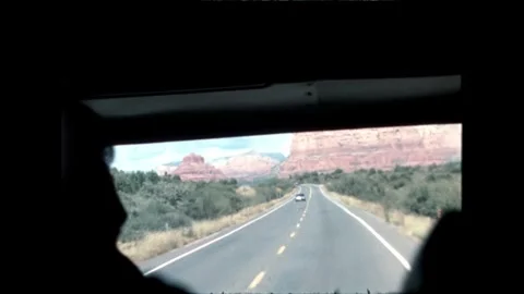 Winding Desert Highway Video stock 276291338