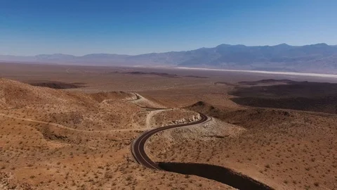 Winding Desert Road Video stock 108404884