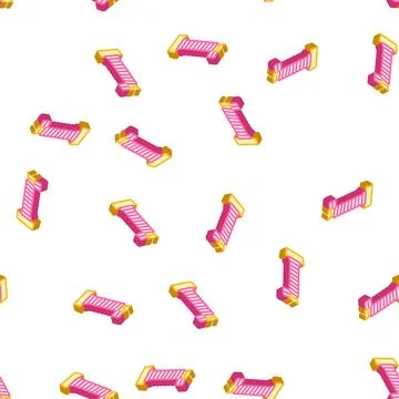 Winding on handle isometric icon seamless pattern Stock Illustration