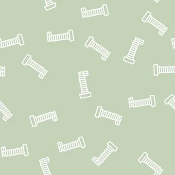 Winding on handle line vector seamless pattern Stock Illustration