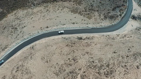 A winding highway in the desert Stock Footage 249494277