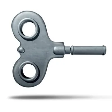 Winding Key Object Stock Illustration