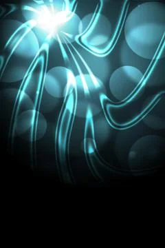 Winding line on a blue background Stock Photos