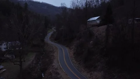 Winding Mountain Road Stock Footage 146381762