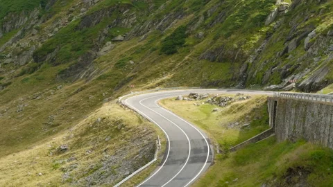 Winding mountain road Stock Footage 295965142