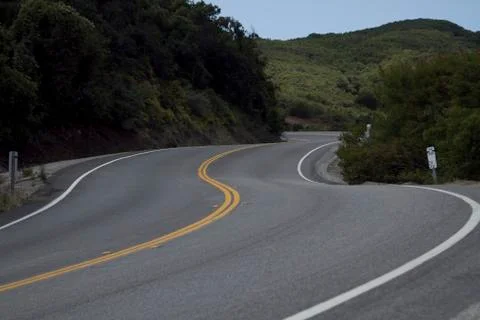 Winding mountain road Stock Photos