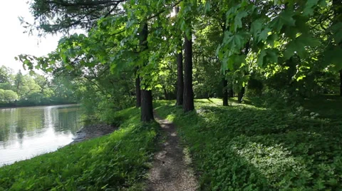 Winding path 스톡 동영상 35699334