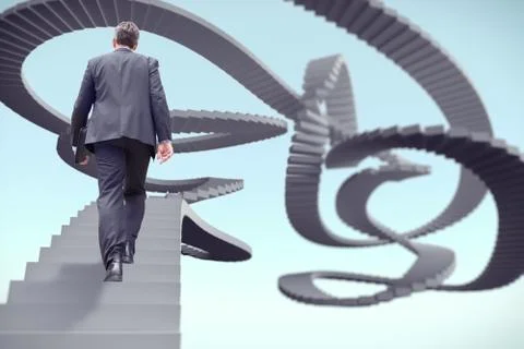 The Winding Path Illustrazione stock