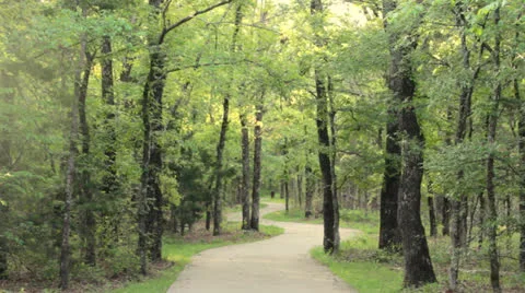 Winding Path at Ray Roberts SP in Texas 스톡 동영상 22692173