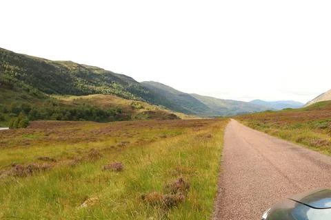 Winding path through Glen Strathfarrar Stock Photos
