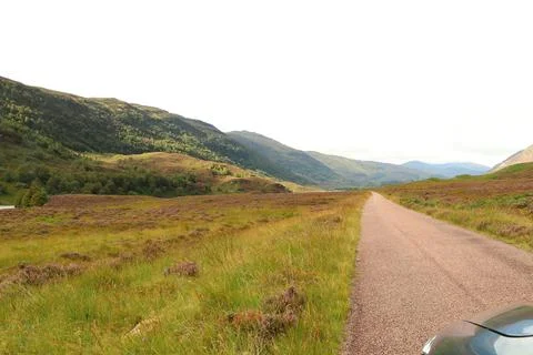 Winding path through Glen Strathfarrar Stock Photos