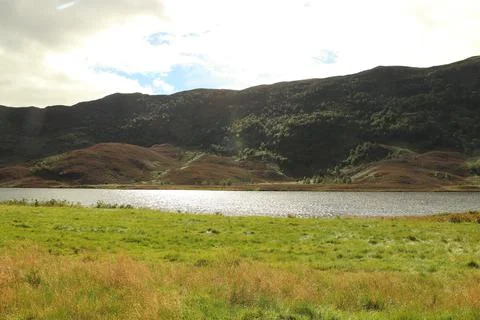 Winding path through Glen Strathfarrar Stock Photos