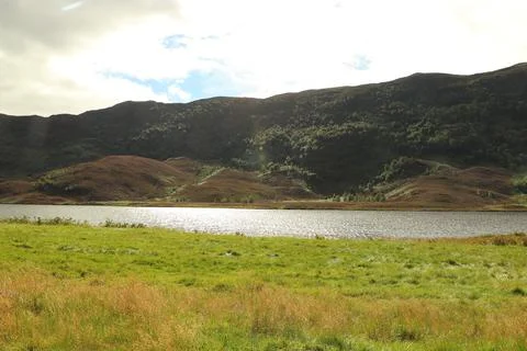 Winding path through Glen Strathfarrar Stock Photos