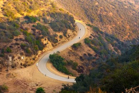 Winding Path Through Scenic Runyon Canyon Park in Los Angeles Photos