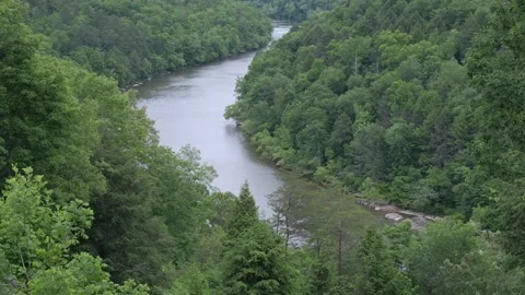 Winding River 4K Stock Footage 155423277