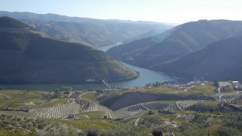 A winding river in the mountains. Stock Footage 80248736