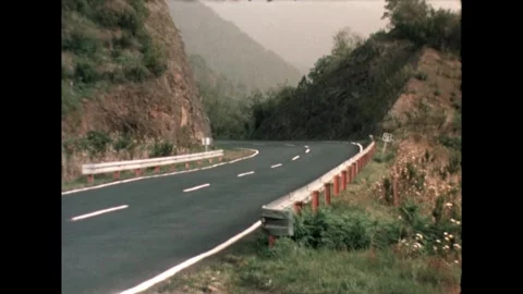 Winding Road in Countryside Stock Footage 278240535