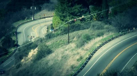 Winding road 스톡 동영상 10746825