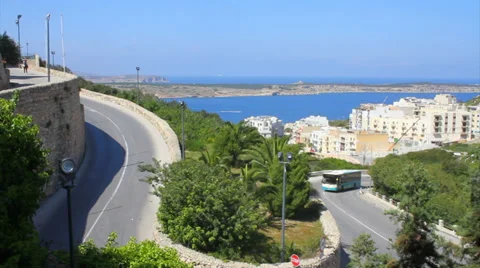 Winding road Stock Footage 37758507