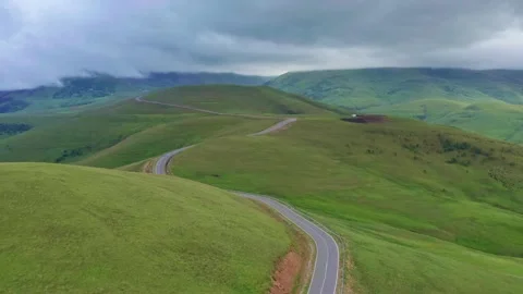 Winding road in mountain Stock Footage 170040969