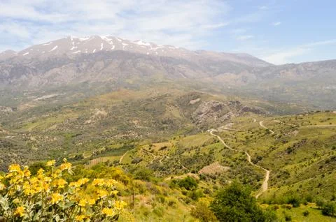 Winding road in the mountain Stock Photos