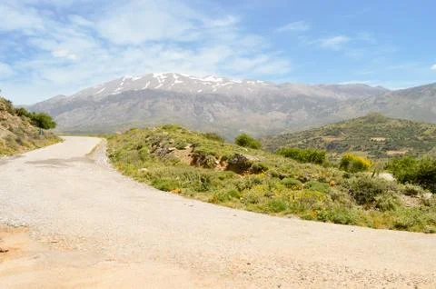 Winding road in the mountain Stock Photos