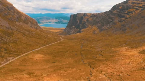 Winding road in the mountains Stock Footage 63809434