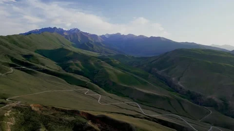 Winding road in the mountains Stock Footage 274299501