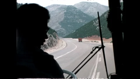 Winding Road in the Mountains Stock Footage 278040234