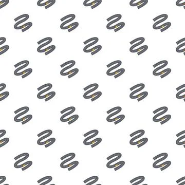 Winding road pattern creating a seamless background Stock Illustration
