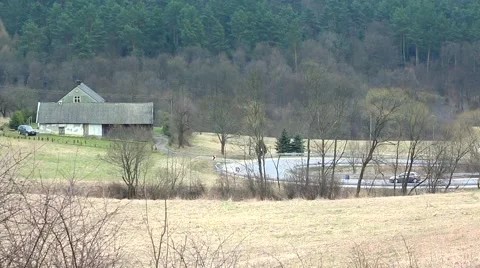 Winding road in Polish mountains. Video stock 62182649