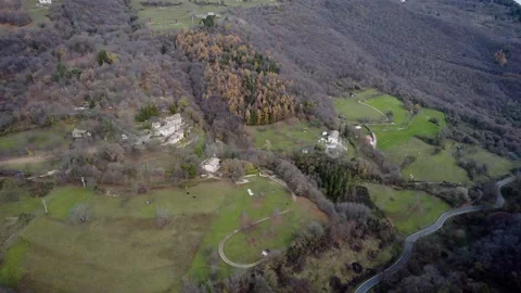 Winding road through the mountains. Stock Footage 168501265