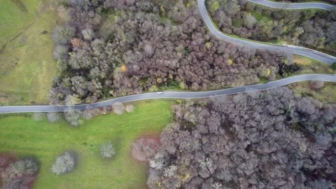 Winding road through the mountains. Stock Footage 168501300