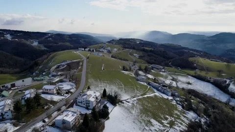 Winding road through the mountains. Stock Footage 168501337