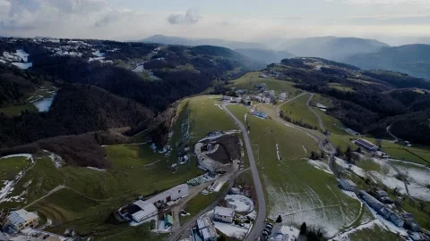 Winding road through the mountains. Stock Footage 168501347