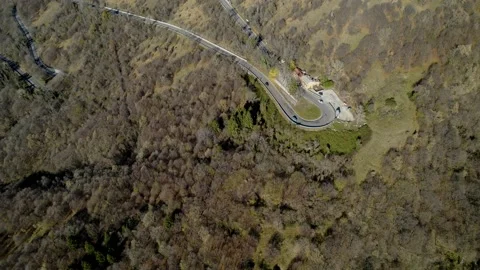 Winding road through the mountains. Stock Footage 168501439