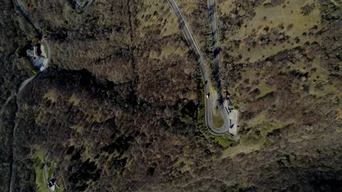 Winding road through the mountains. Stock Footage 168501441