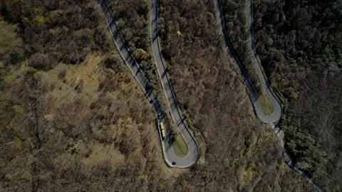 Winding road through the mountains. Stock Footage 168501511
