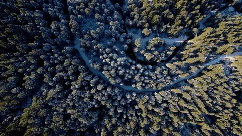 Winding road through the mountains. Stock Footage 168501656