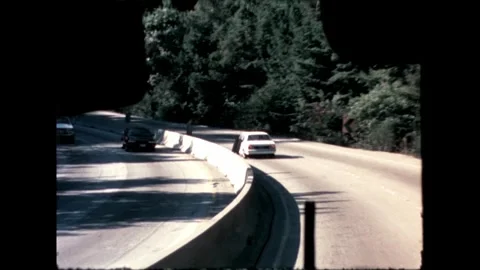 Winding Road Through Trees Stock Footage 276292225