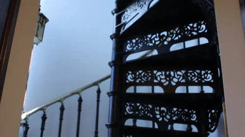 Winding Staircase Stock-Footage 27235890