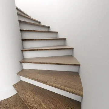 Winding staircase Illustrazione stock