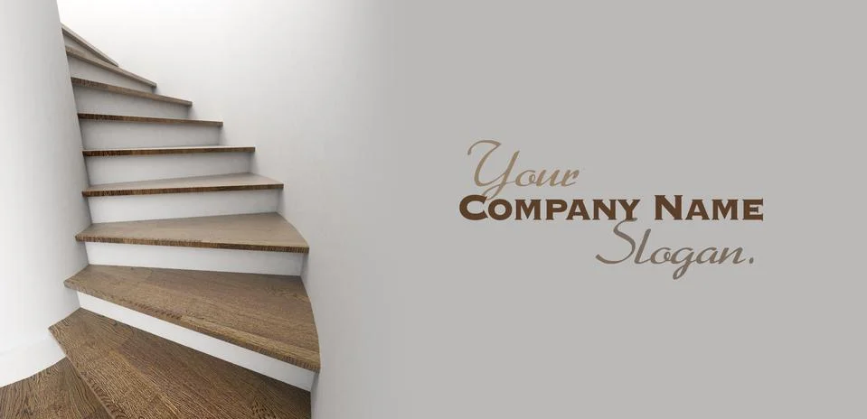 Winding staircase Stock Illustration