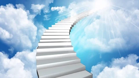 An Stairway To Heaven Background Stock Photo, Picture and Royalty